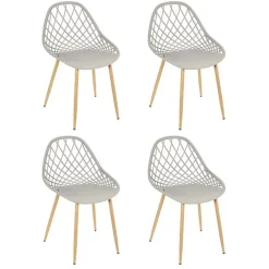 Lot de 4 Chaises Design 
