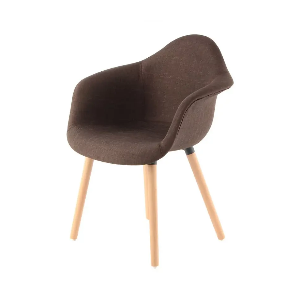 Lot de 2 Chaises Design "Winston" 80cm Marron