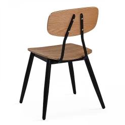 Lot de 2 chaises en bois Oviala