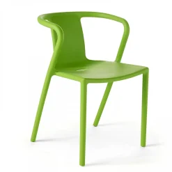 Lot de 4 chaises plastique vert Oviala