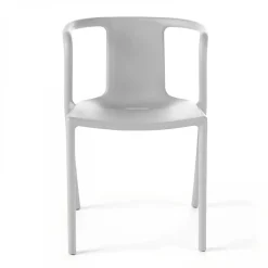 Lot de 4 chaises plastique blanc Oviala