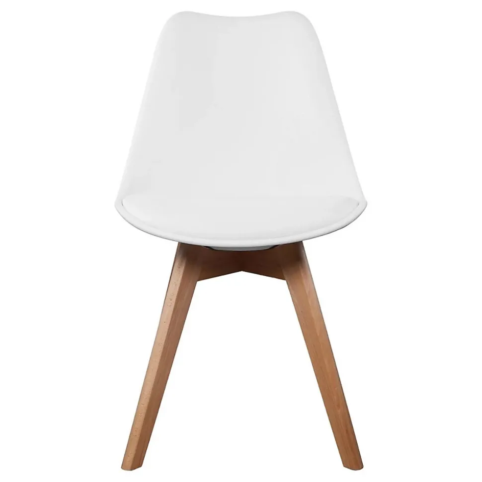 Lot de 4 Chaises Scandinave "Coquil" 81cm Blanc
