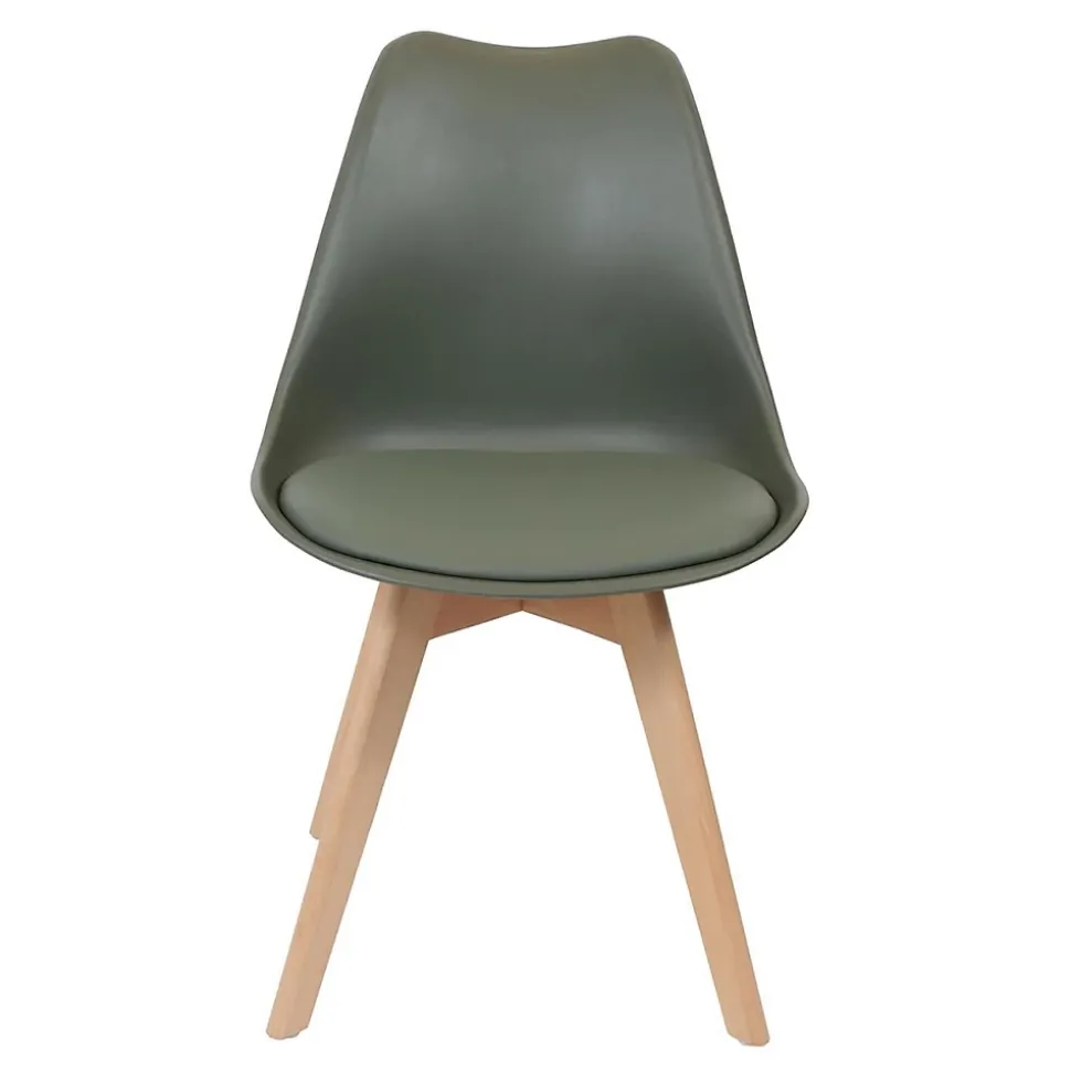 Lot de 4 Chaises Scandinave "Skansen" 81cm Kaki