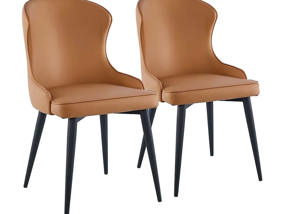 Lot de 2 Chaises "Tina" Marron