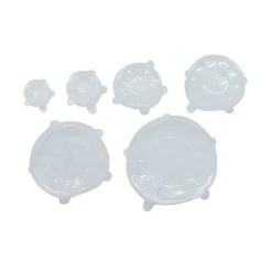 Lot de 6 couvercles de conservation en silicone étirable de 6 à 20 cm Fackelmann Basic