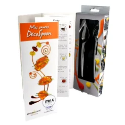 Lot de 2 cuillères plumes à décoration pâtissière Jean Daudignac