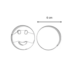 Lot de 2 emporte-pièces smiley forme aléatoire Zenker Emporte-pièces