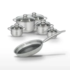 Lot de 6 Faitouts Elo Relief Solution avec Poêle 28 cm