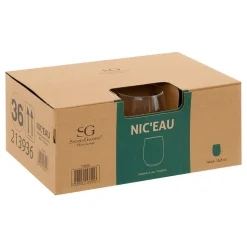 Lot de 6 Gobelets Nic'eau transparent 44cl - Atmosphera