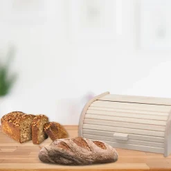 Lot de 2 huches à pain en bois Fackelmann Boissellerie