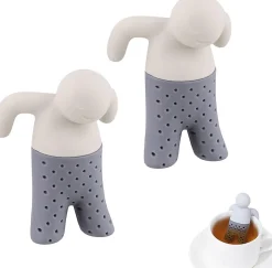 Lot de 2 infuseurs à thé bonhomme en silicone