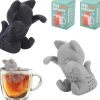 Lot de 2 infuseurs à thé chat 3D en silicone
