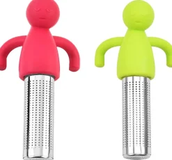 Lot de 2 infuseurs à thé humanoïdes en acier inoxydable