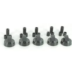 Lot de 5 manettes noires universelles pour Cuisiniere,Four et Plaque de cuisson 00539102 pour Cuisinière