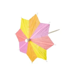 Lot de 15 mini parasols pour cocktail Fackelmann Nature