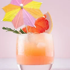 Lot de 15 mini parasols pour cocktail Fackelmann Nature