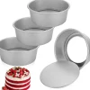 Lot de 4 moules à gâteau ronds de 22 cm de haut, 8 cm de haut