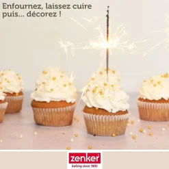 Lot de 100 moules à muffin en papier 7 cm Zenker Smart Pastry