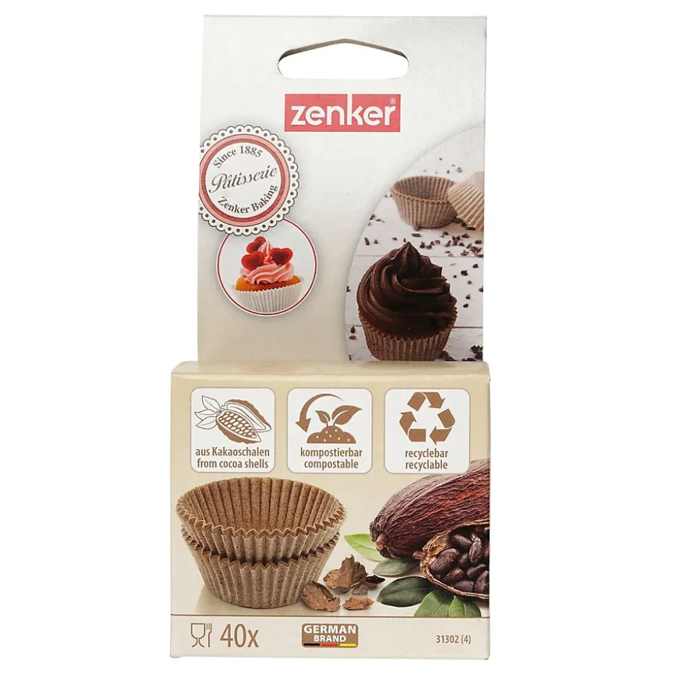 Lot de 40 moules à muffins en papier 7 cm Zenker Smart Pastry