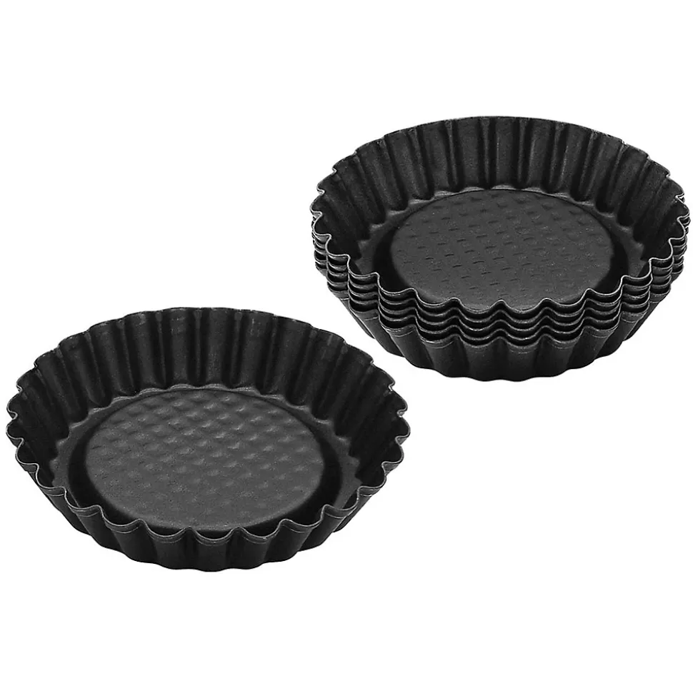 Lot de 6 moules à tartelettes 10 cm Zenker Black Metallic