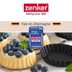 Lot de 6 moules à tartelettes 10 cm Zenker Black Metallic