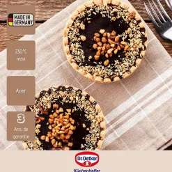 Lot de 6 moules à tartelettes 10 cm Dr. Oetker Baker Edition