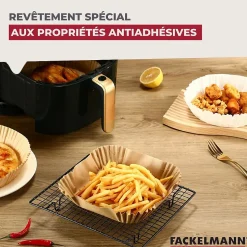Lot de 300 Moules en papier air fryer ronds 16 cm Fackelmann