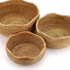 Lot de 3 paniers en osier pour fruits et rangement