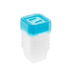 Lot de 6 Petites Boîtes de conservation congélation 90 ml