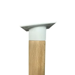 Lot de 2 pieds coniques DECO-GEM pour console ou bureau, en bois, hêtre vernis, à visser, H.71,5 cm