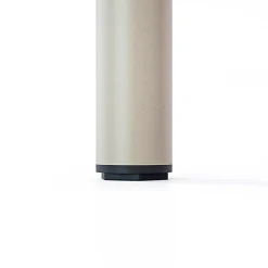 Lot de 2 pieds cylindriques DECO-GEM pour table mange debout en acier époxy champagne à vis-étau, H.90 cm