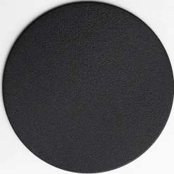 Lot de 2 pieds cylindriques DECO-GEM pour table haute en acier finition époxy noir à vis-étau, H.75 cm