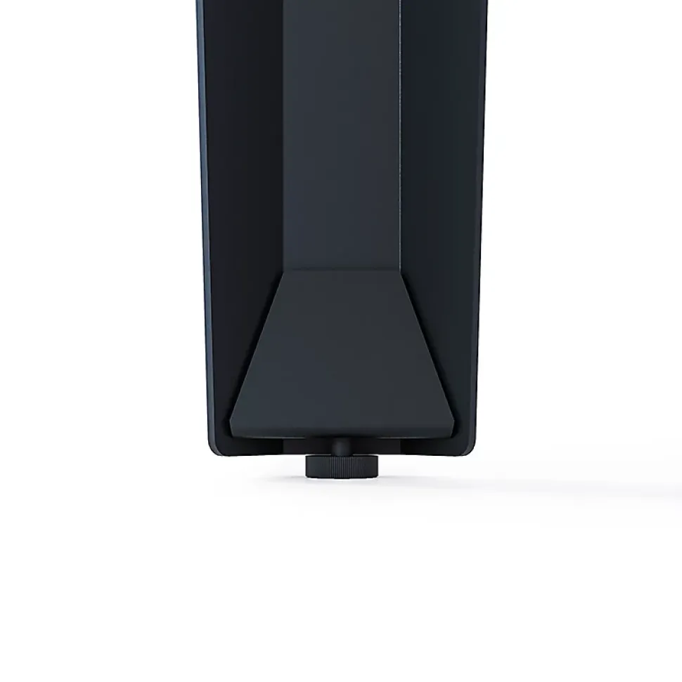 Lot de 2 pieds d'angle DECO-GEM pour table mange debout en acier finition époxy noir à vis-étau, H.90 cm