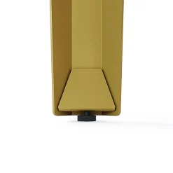 Lot de 2 pieds d'angle DECO-GEM pour table mange debout en acier finition époxy doré à vis-étau, H.90 cm