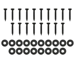 Lot de 2 pieds de table ECD Germany forme rectangulaire 30x43 cm noir acier revêtu par poudre