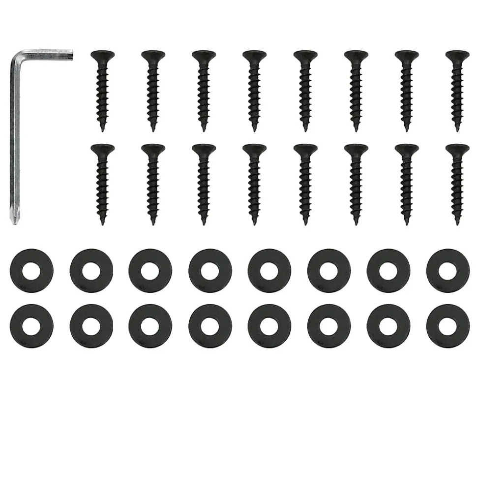 Lot de 2 pieds de table ECD Germany forme trapèze 60x72 cm noir acier revêtu par poudre robuste