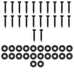 Lot de 2 pieds de table ECD Germany forme rectangulaire 60x72 cm anthracite acier revêtu par poudre