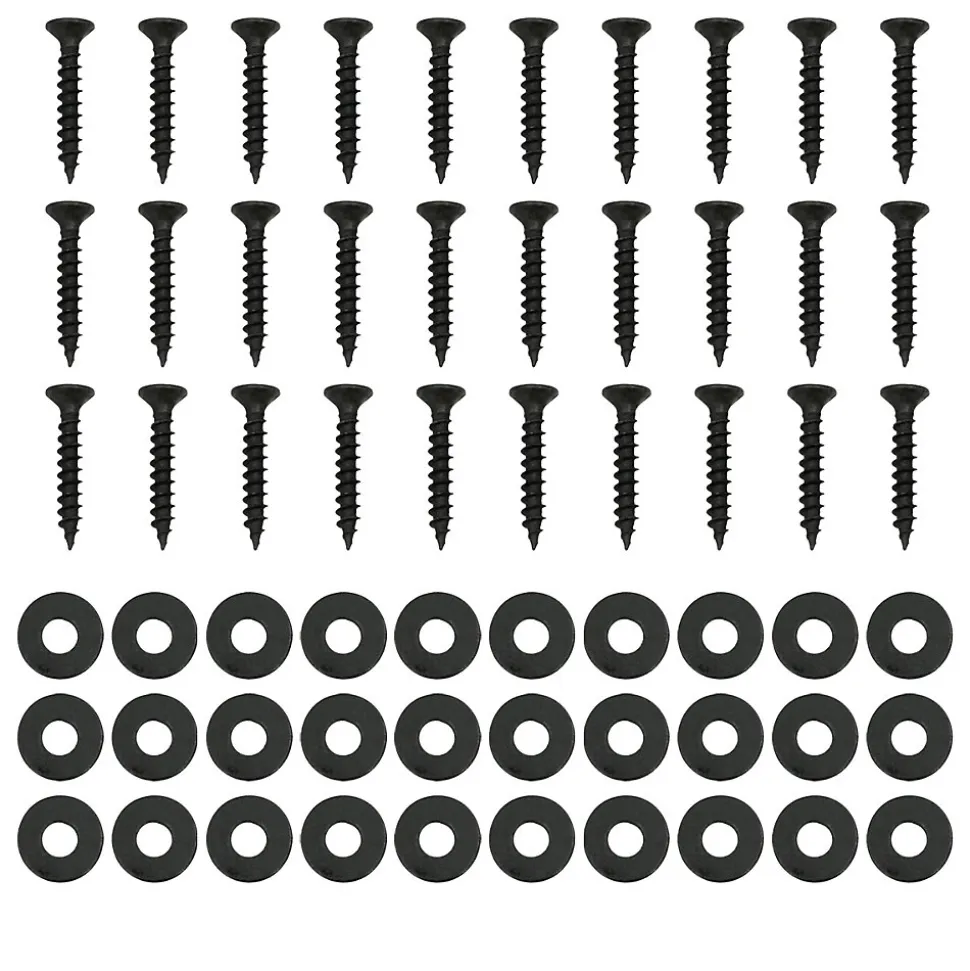 Lot de 2 pieds de table ECD Germany forme rectangulaire 90x72 cm noir acier revêtu par poudre