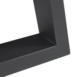 Lot de 2 pieds de table Greiling acier 40 x 40 cm noir en.casa