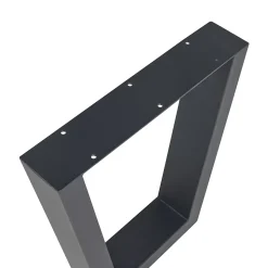 Lot de 2 pieds de table Lalling acier 43 x 40 cm noir en.casa