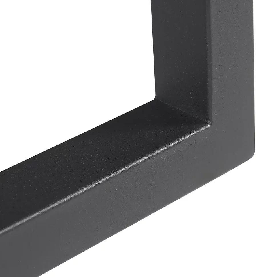 Lot de 2 pieds de table Lunderskov acier 35 x 50 cm noir en.casa