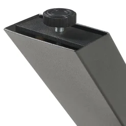 Lot de 2 pieds de table Maribo acier 42 x 40 cm noir en.casa