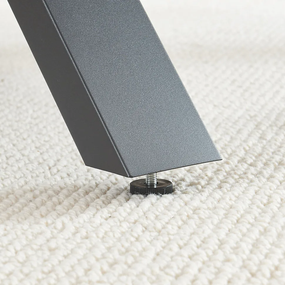 Lot de 2 pieds de table Maribo acier 72 x 55 cm noir en.casa