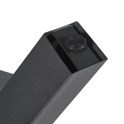 Lot de 2 pieds de table Maribo acier 72 x 55 cm noir en.casa