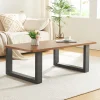 Lot de 2 pieds de table Makers acier 40 x 64 cm noir en.casa