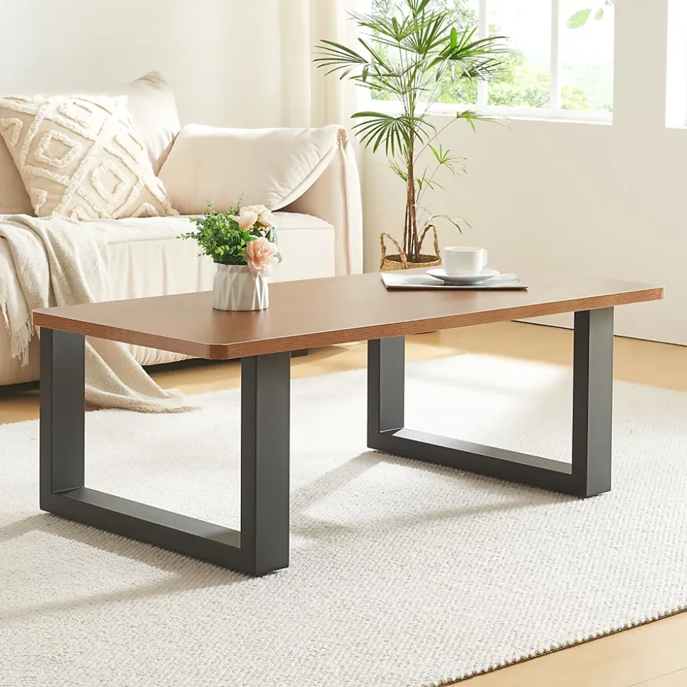 Lot de 2 pieds de table Makers acier 40 x 64 cm noir en.casa
