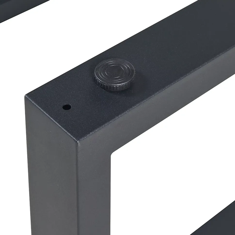 Lot de 2 pieds de table Makers acier 40 x 64 cm noir en.casa