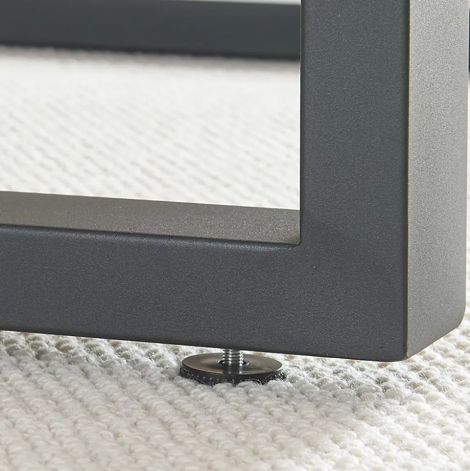 Lot de 2 pieds de table Makers acier 40 x 64 cm noir en.casa