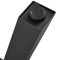 Lot de 2 pieds de table Mariager acier 42 x 40 cm noir en.casa