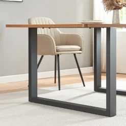 Lot de 2 pieds de table Makers acier 72 x 100 cm noir en.casa